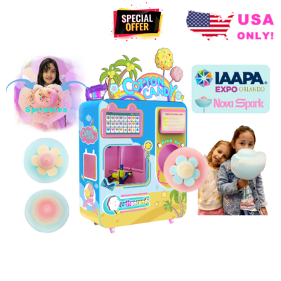 Automatic cotton candy vending machine package