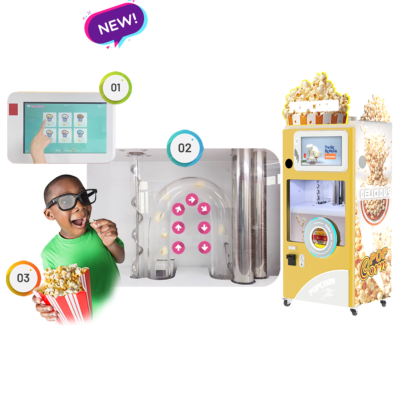 Automatic popcorn vending machine