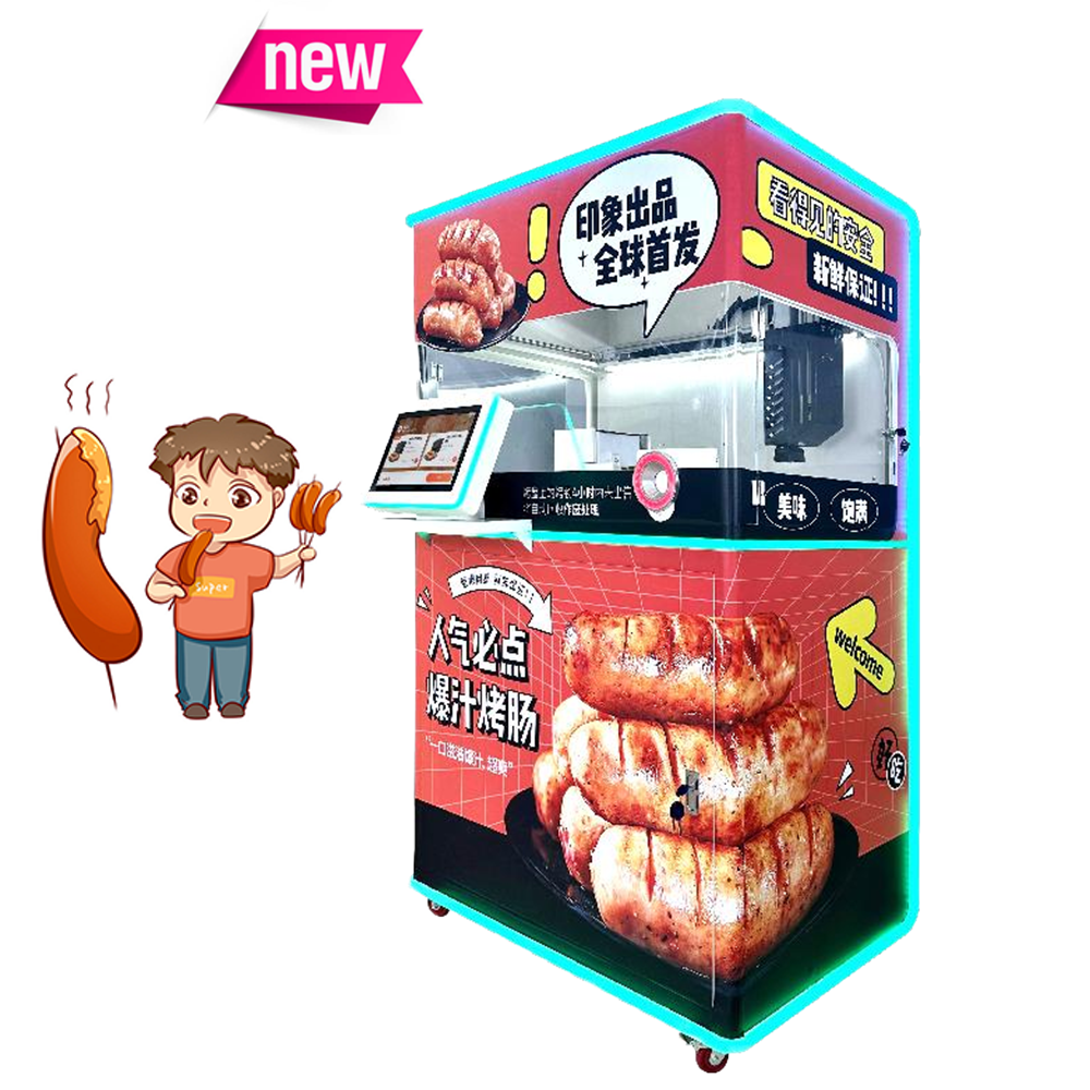 NEW! 2025 Grilled Sausage Vending Machine Smart Automatic Cotton