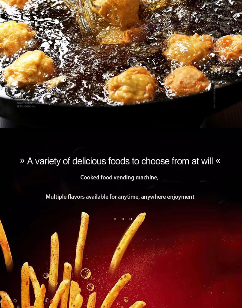 Fried chicken and french fries product options