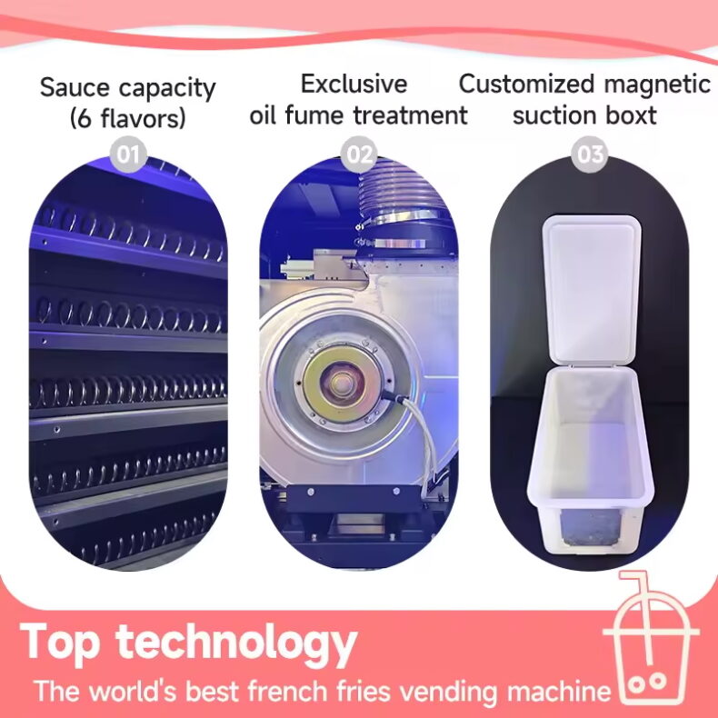 Sauce containers and oil fume treatment components